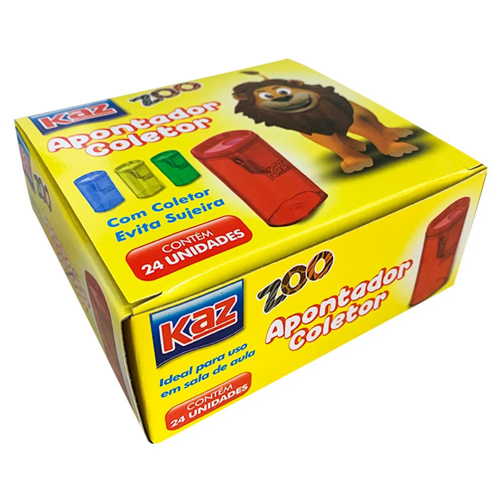  Apontador Deposito Colorido Kaz Coletor kz2101