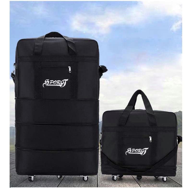 Mala Grande Sacola com Rodinhas Viagem  Expansivel Dobravel Rolamento 160