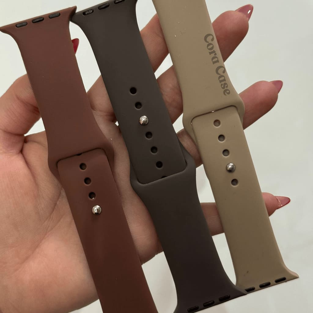 Pulseira de Silicone Premium para Smartwatch – Compatível com Tamanhos  38/40/41 42\44\45\49 MM