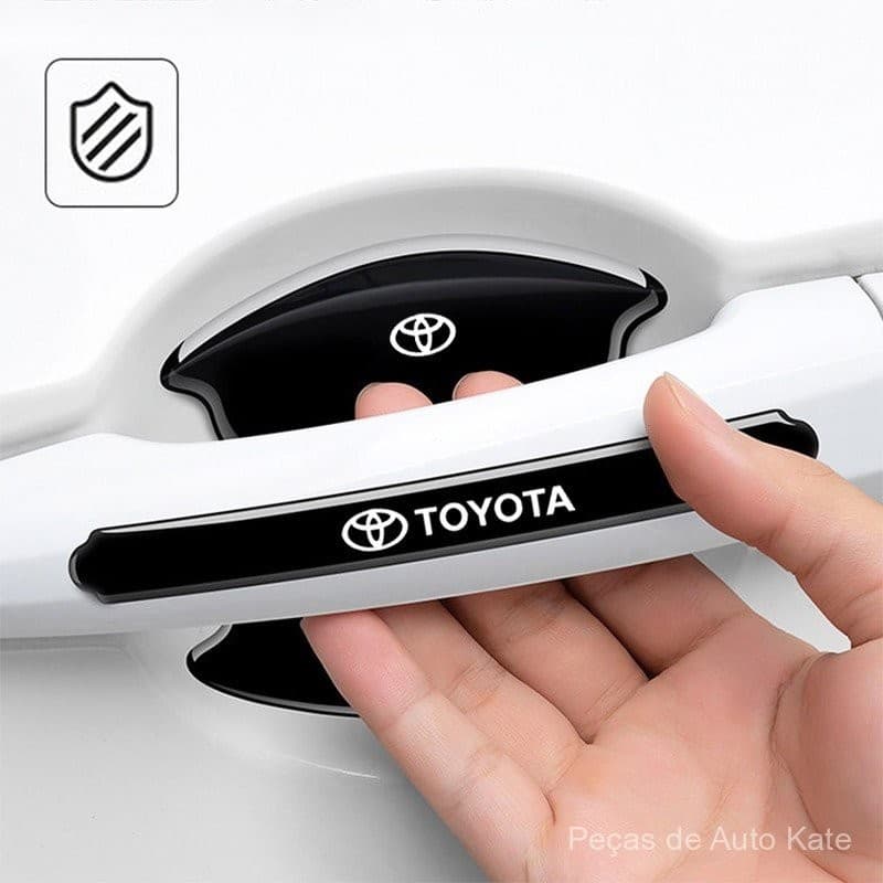 Adequado para Toyota Camry Corolla Vios Hilux Innova Avanza, adesivo anti-risco para maçaneta de porta de carro P I5U5