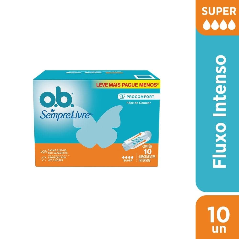 Leve 10 Pague 8 Absorvente Interno Ob Super 10Un