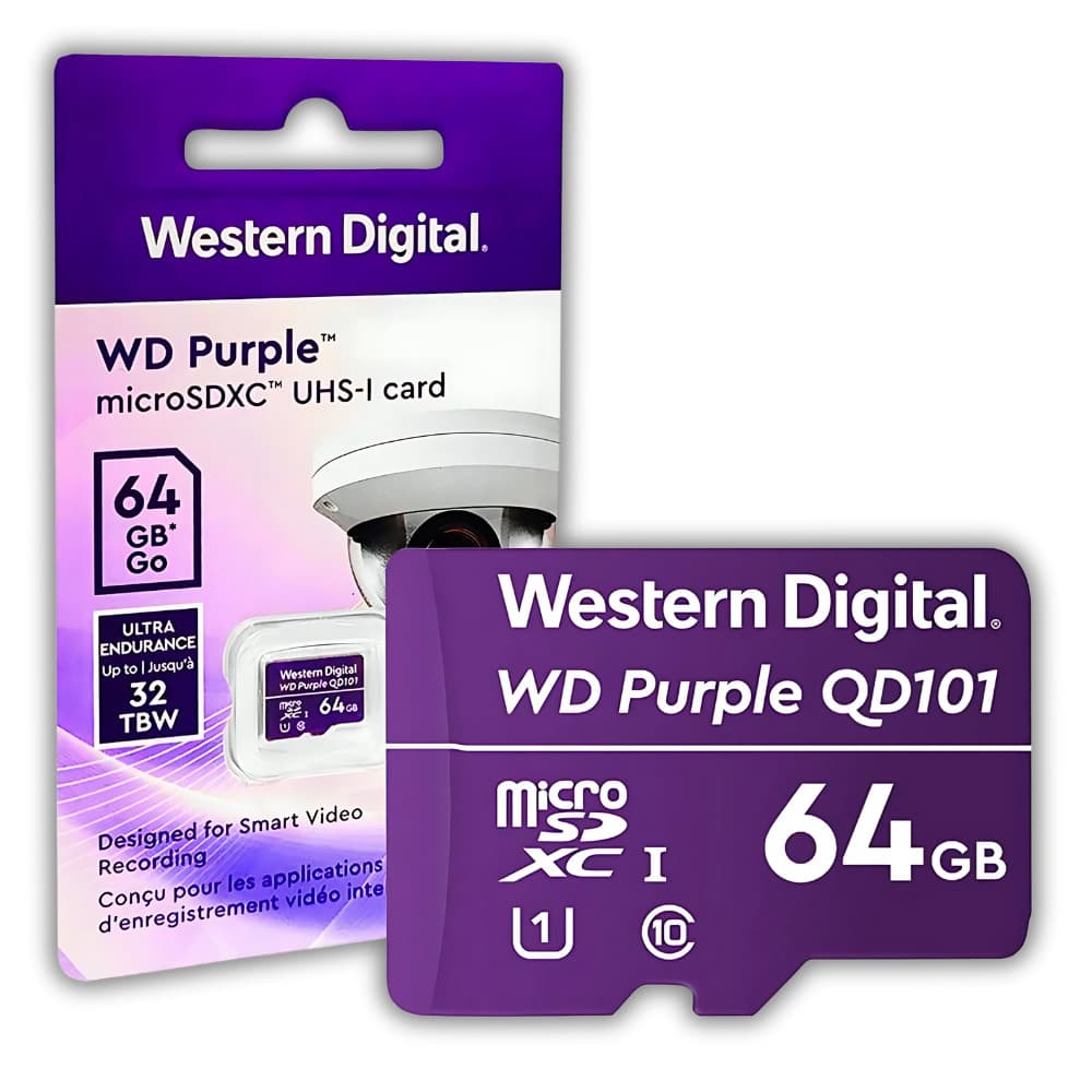 Cartão de Memória 64gb WD Purple QD101 20mb/s
