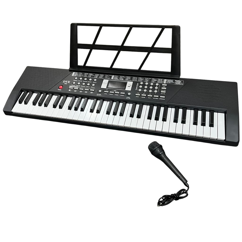 Teclado Musical Iniciante DVX600 c/ tela LCD bivolt 61 teclas 5 oitavas