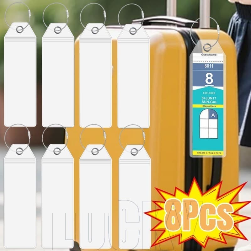 Etiquetas De Bagagem De Cruzeiro 2/4/8 Unidades-Etiqueta Anti-Perda Para Mala-À Prova D'água , Vedação De Viagem Com Ane