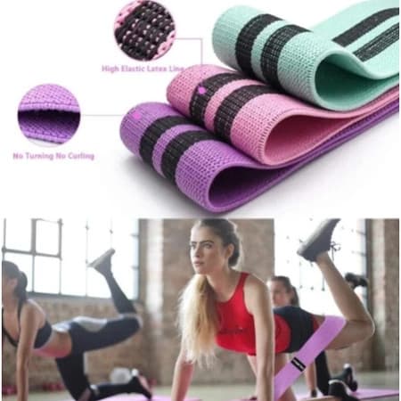Faixas Elásticas De Exercício Hip Resistance Bands