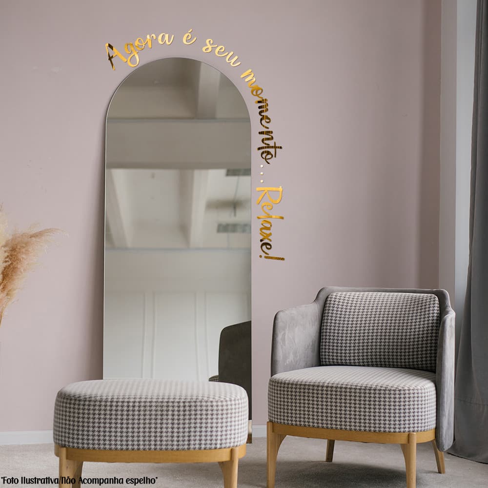 Frases Decorativas Personalizadas em Acrílico Espelhado para Paredes Salões e Espaços Religiosos