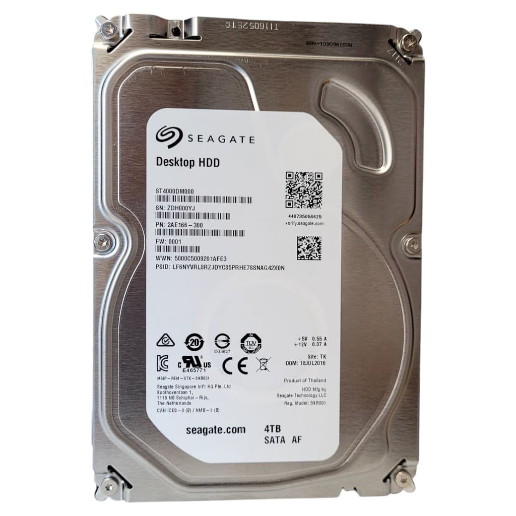 Disco Rígido Interno Hd Seagate Desktop Hdd St4000dm000 4tb 3,5 Sata