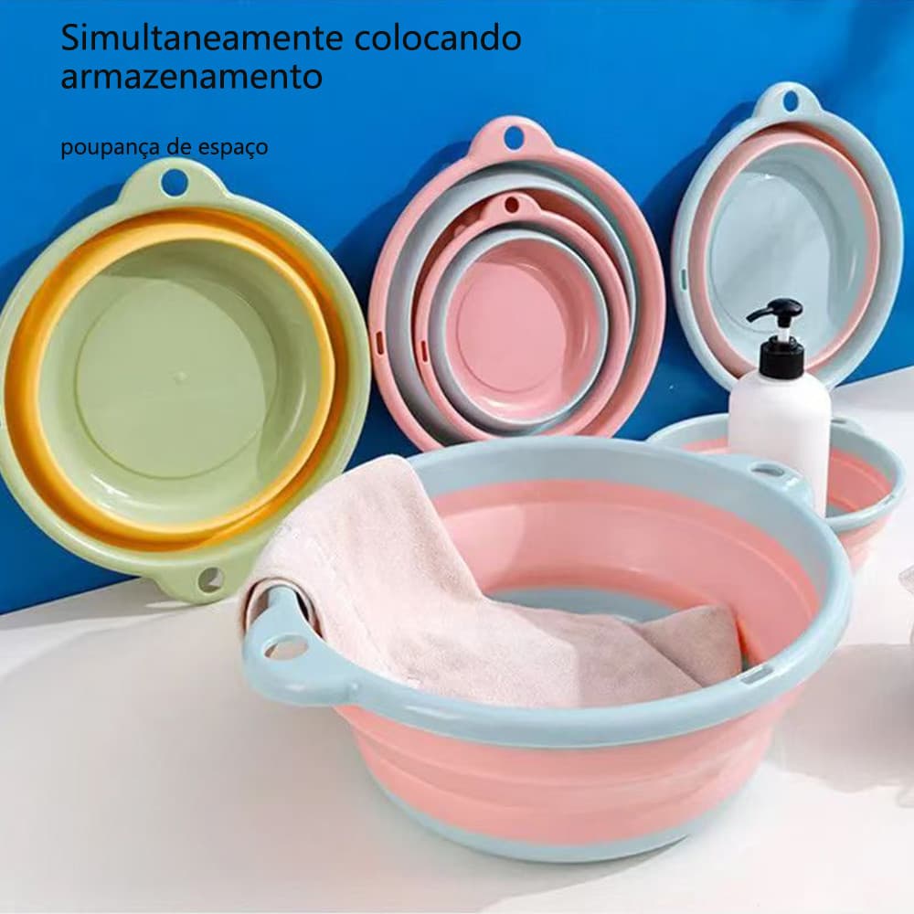 Bacia para viagens Portátil Bacia Dobrável Bacia de plástico Bacia de Lavagem de Rosto Bacia de lavagem Dormitório Home