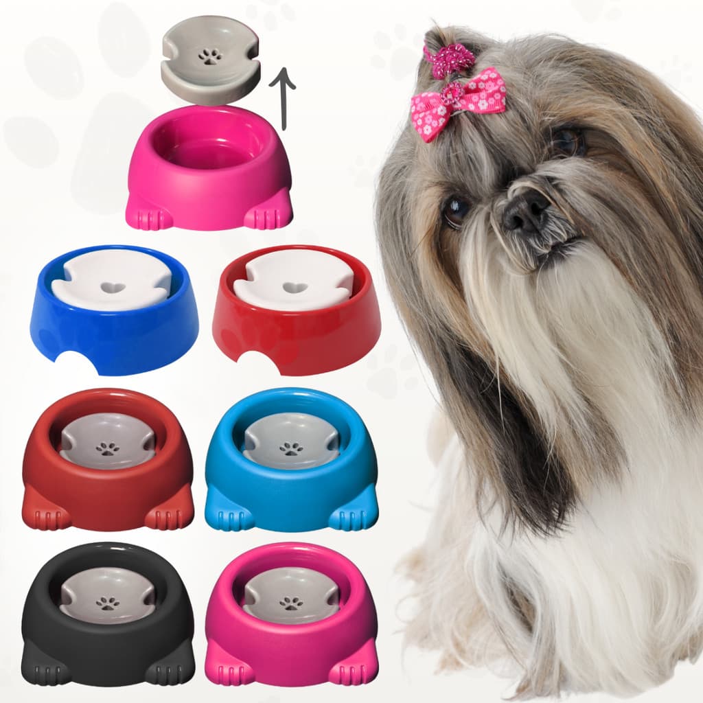 Bebedouro Pop Para Cães Pelos Longos Com Boia Shitzu 1 Litro Furacão Pet