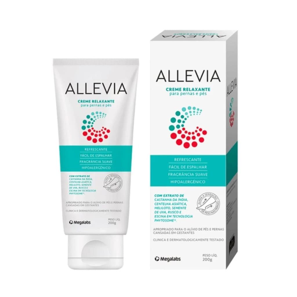 Creme Relaxante para Pernas e Pés Allevia 200g