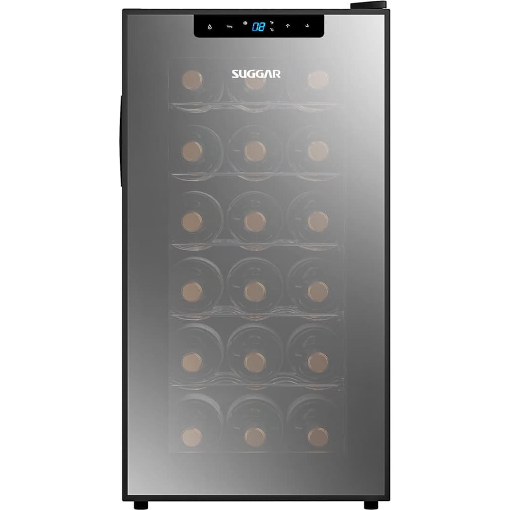 Adega Suggar Cannes 18 Garrafas Preta 110V AD1811PT