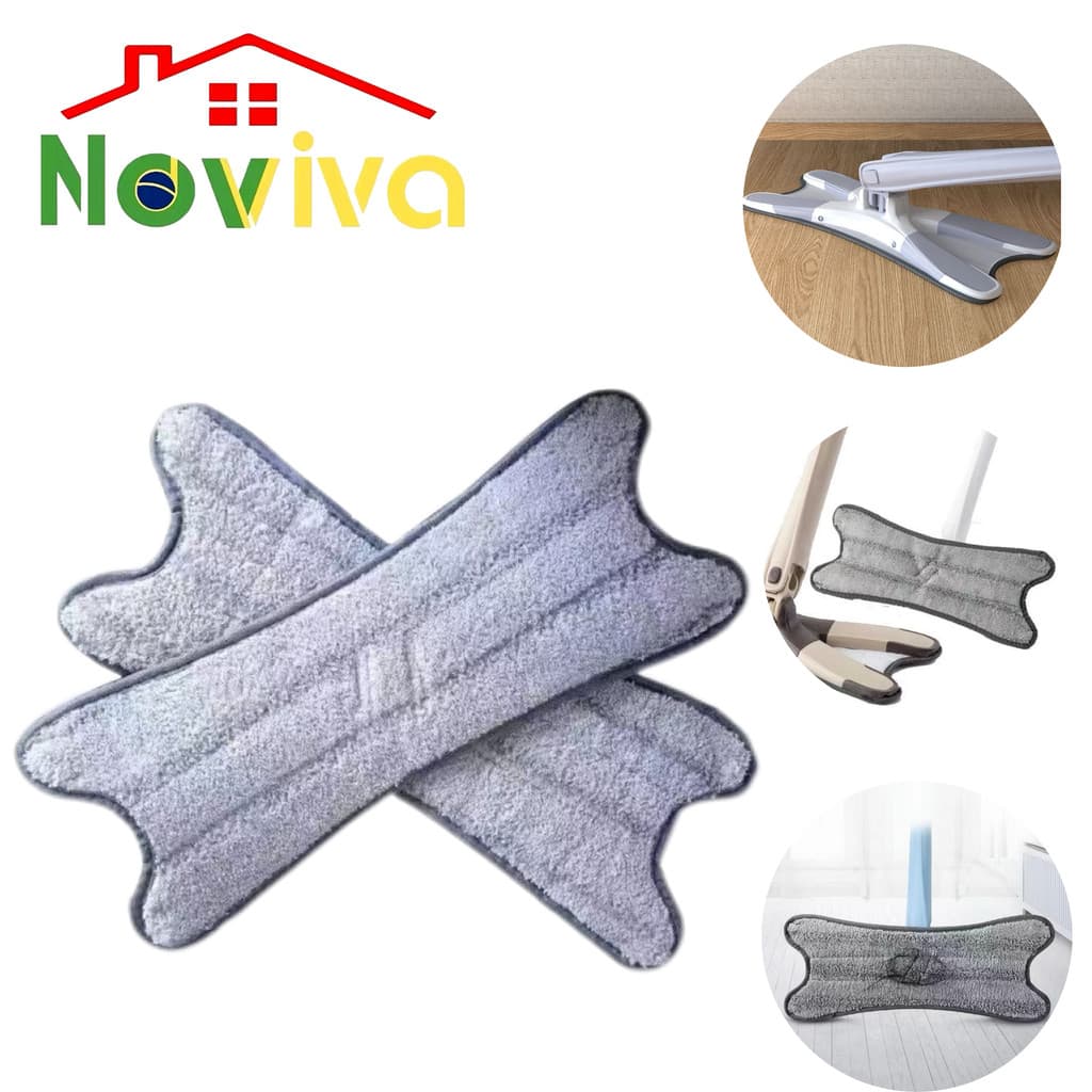 Noviva Refil Mop Twist Giratório - Esfregão Lavável 36*16cm Multiuso