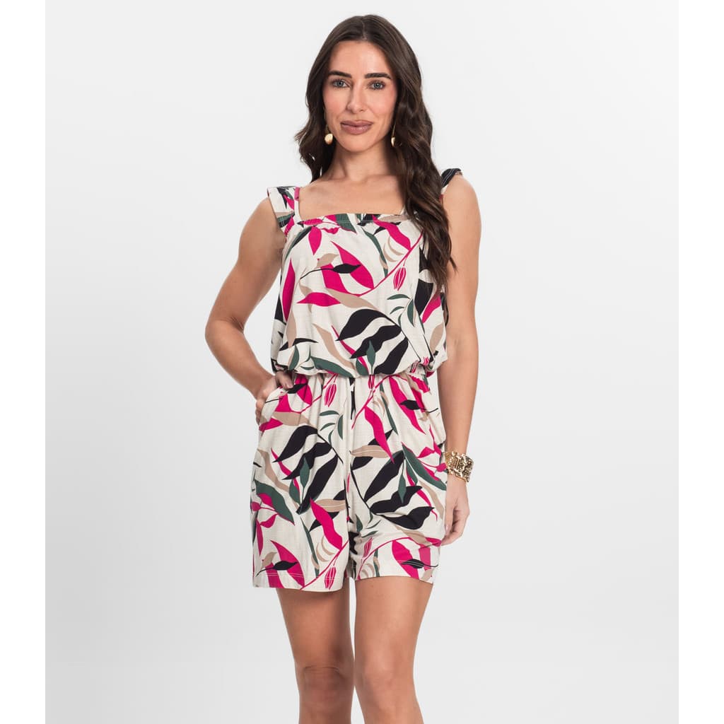 Macaquinho Feminino Curto Infinita Cor Rosa