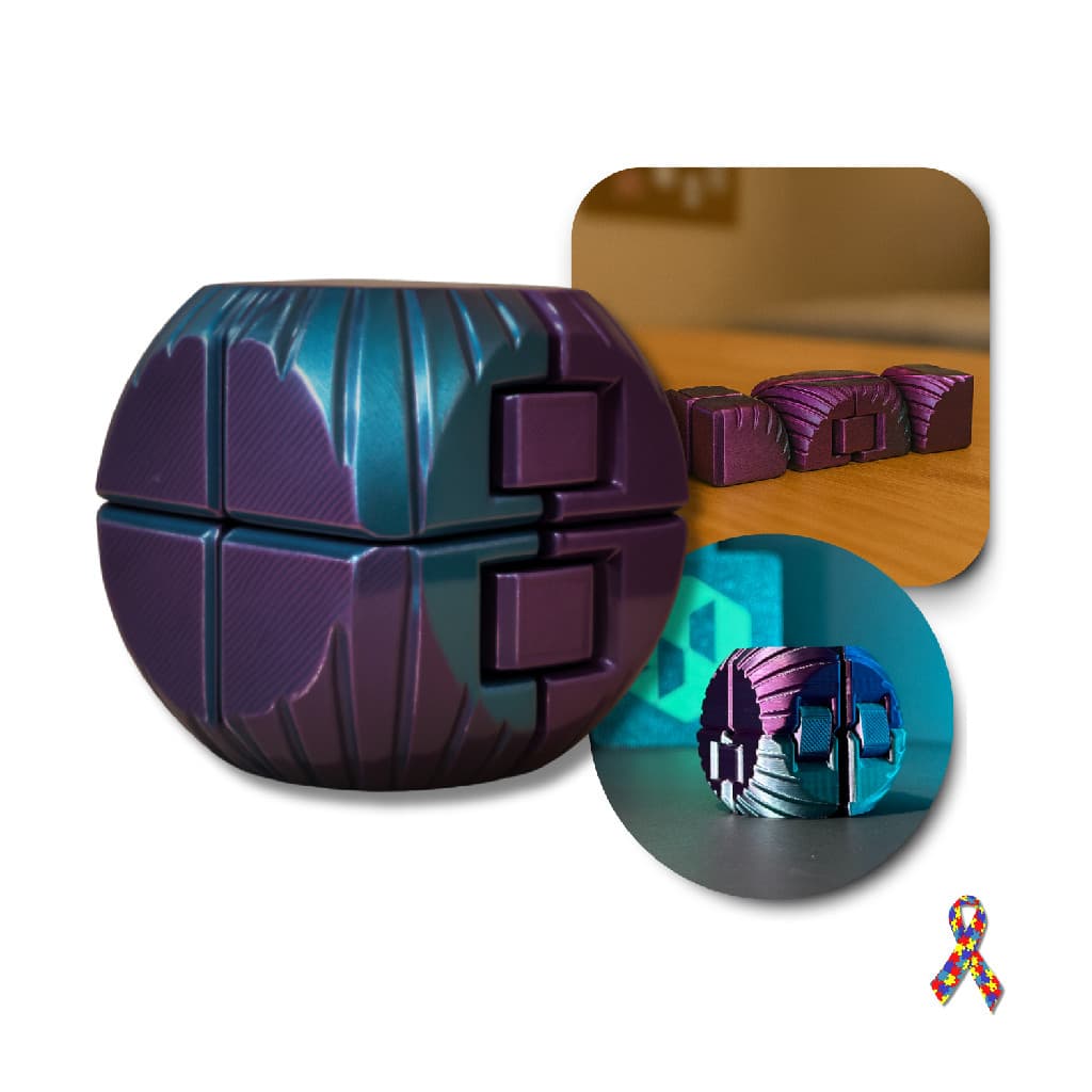 Fidget Cubo Ansiedade 6 lados Cube Anti Estresse