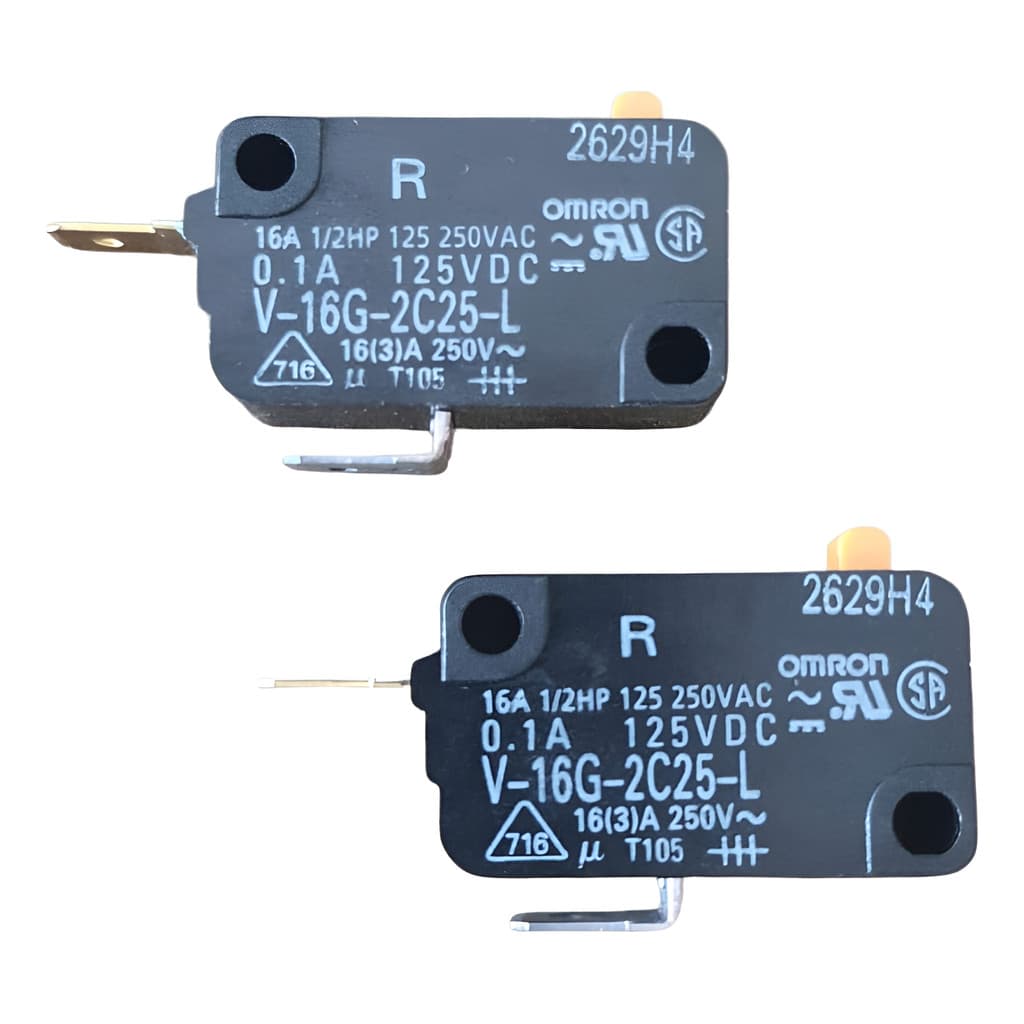 Kit 2 Chave Micro Switch Forno Microondas 16a 250vac 2 Term