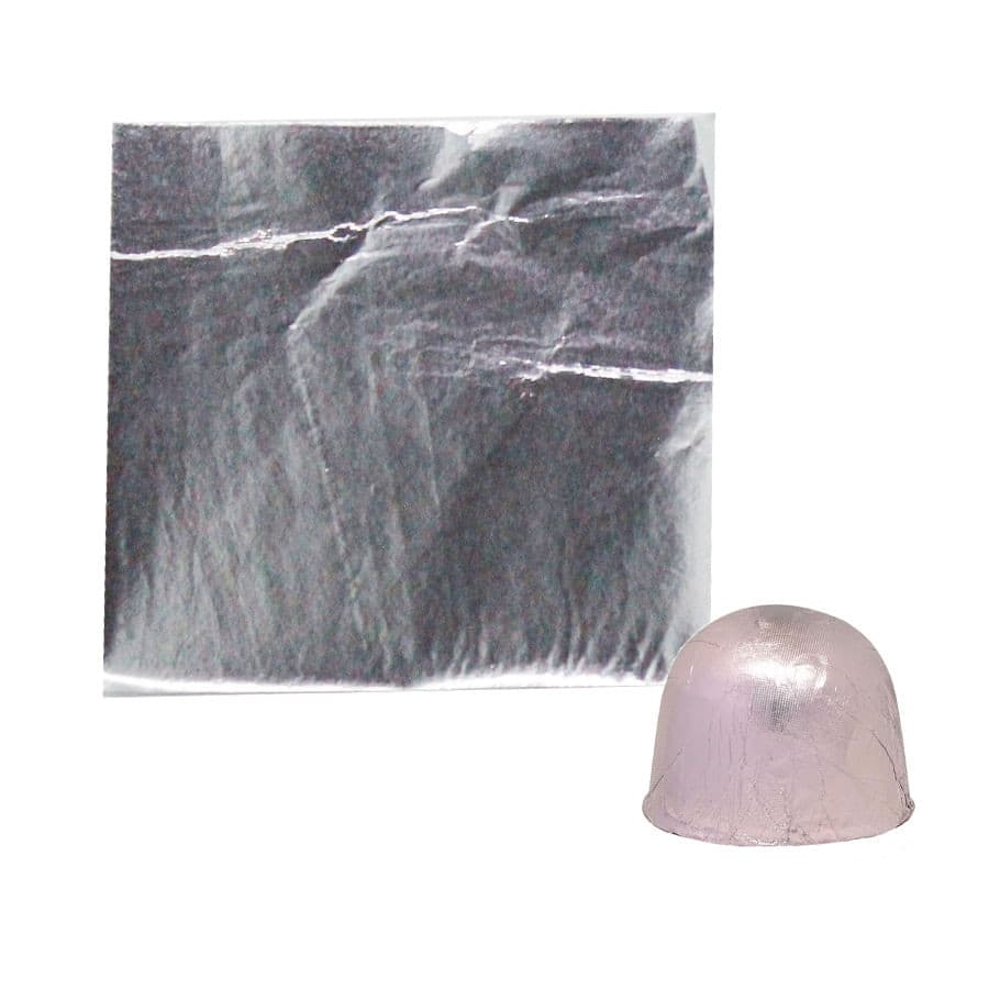 300 Folha Papel Chumbo 8x7,8 cm Prata Embalagem para Bombons Cromus