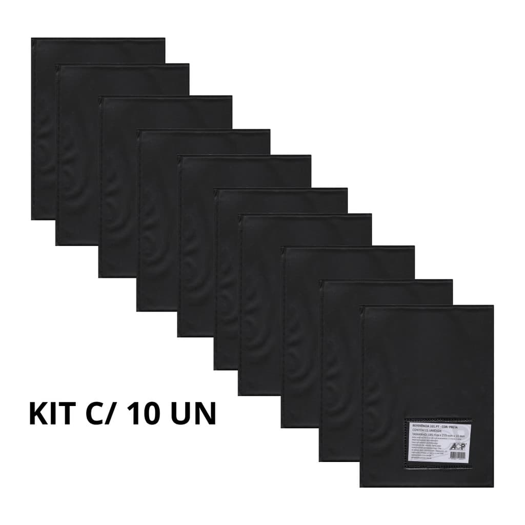 Kit 10 Pastas Catálogo Meio Oficio (PEQUENA) 10 Envelopes 190X250mm- ACP