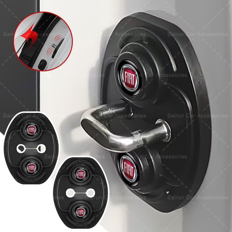 Capa De Silicone Para Fechadura De Porta De Carro , Almofada Fiat 500 500L 500X 124 Bravo Freemont Panda Punto