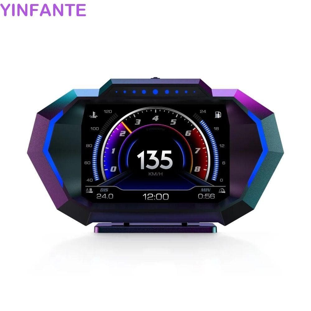 YINFANTEWN Car Head Up Display , Velocímetro Digital Portátil HUD , Projetor De Pára-Brisa De Plástico