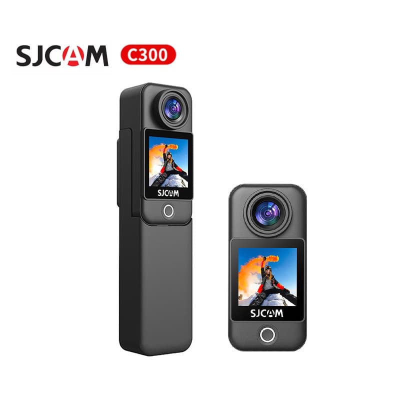 Câmera de Ação de Bolso SJCAM C300 4K FHD com Tela Sensível ao Toque HD de 1,3" e Ângulo Amplo de 154°