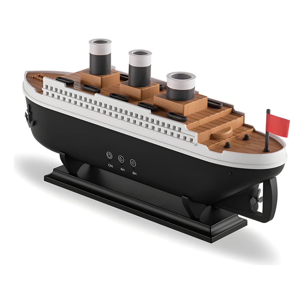 Umidificador Ar Navio Difusor Aromatizador Luzes Coloridas