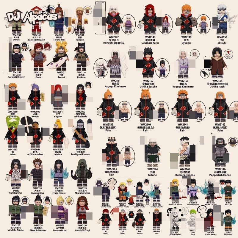 Blocos De Construção Figuras Brinquedo colecao de personagens WM2147 WM2148 WM2149 WM2152