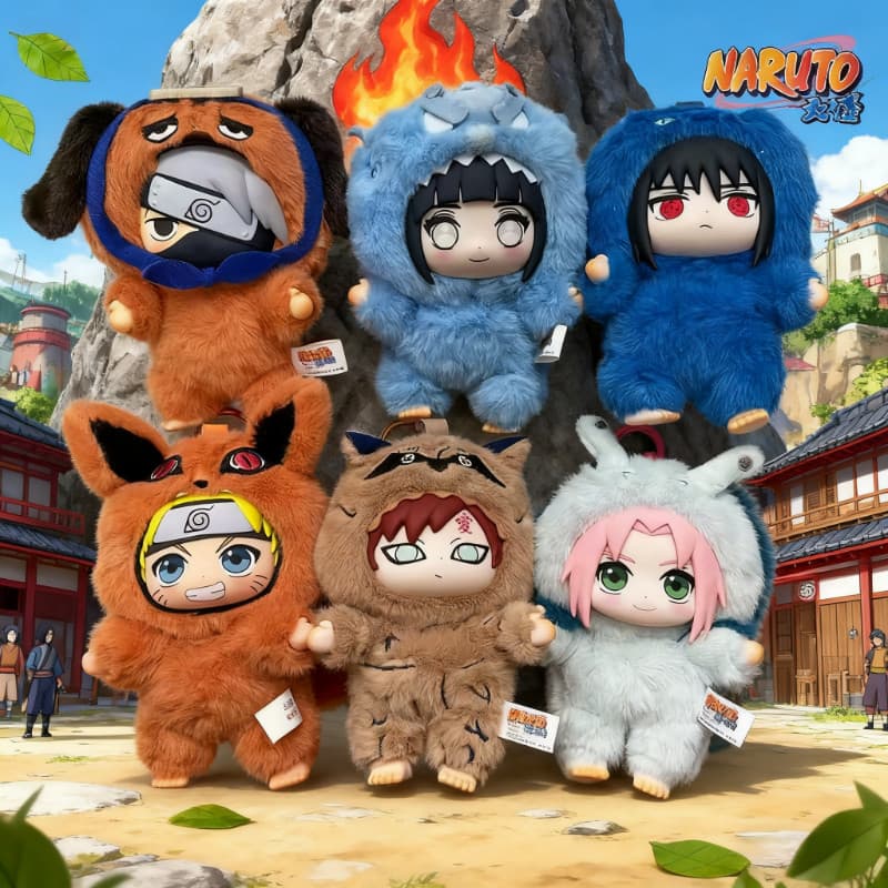 15cm Naruto Pelúcia Surpresa Blind Box Naruto Uzumaki Sakura Haruno Gaara Sasuke Uchiha Chaveiro