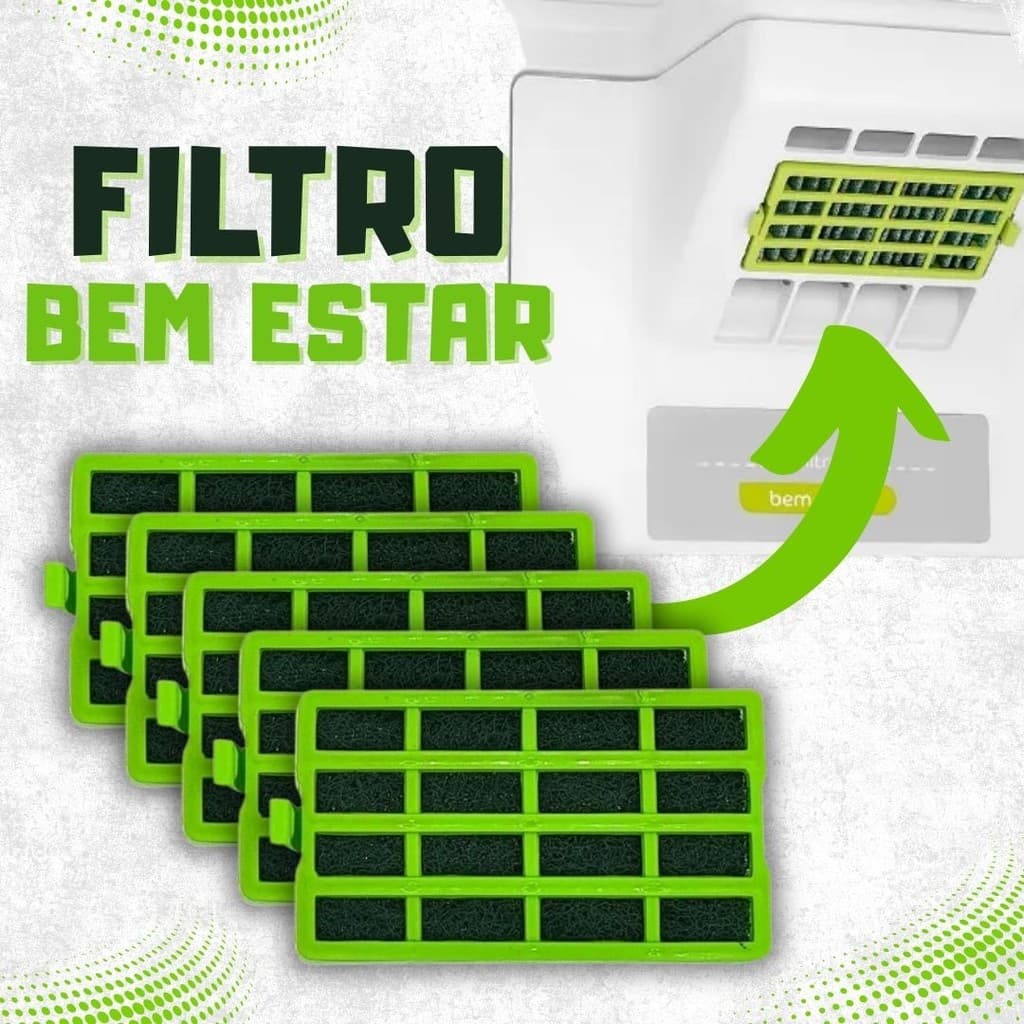 Filtro Geladeira Antibactéria Compatível Consul Bem Estar Antiodor W10515645 Refrigerador