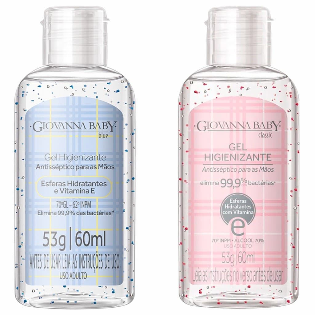 Álcool em Gel Higienizante Giovanna Baby 60ml 70º GL | 70º INPM