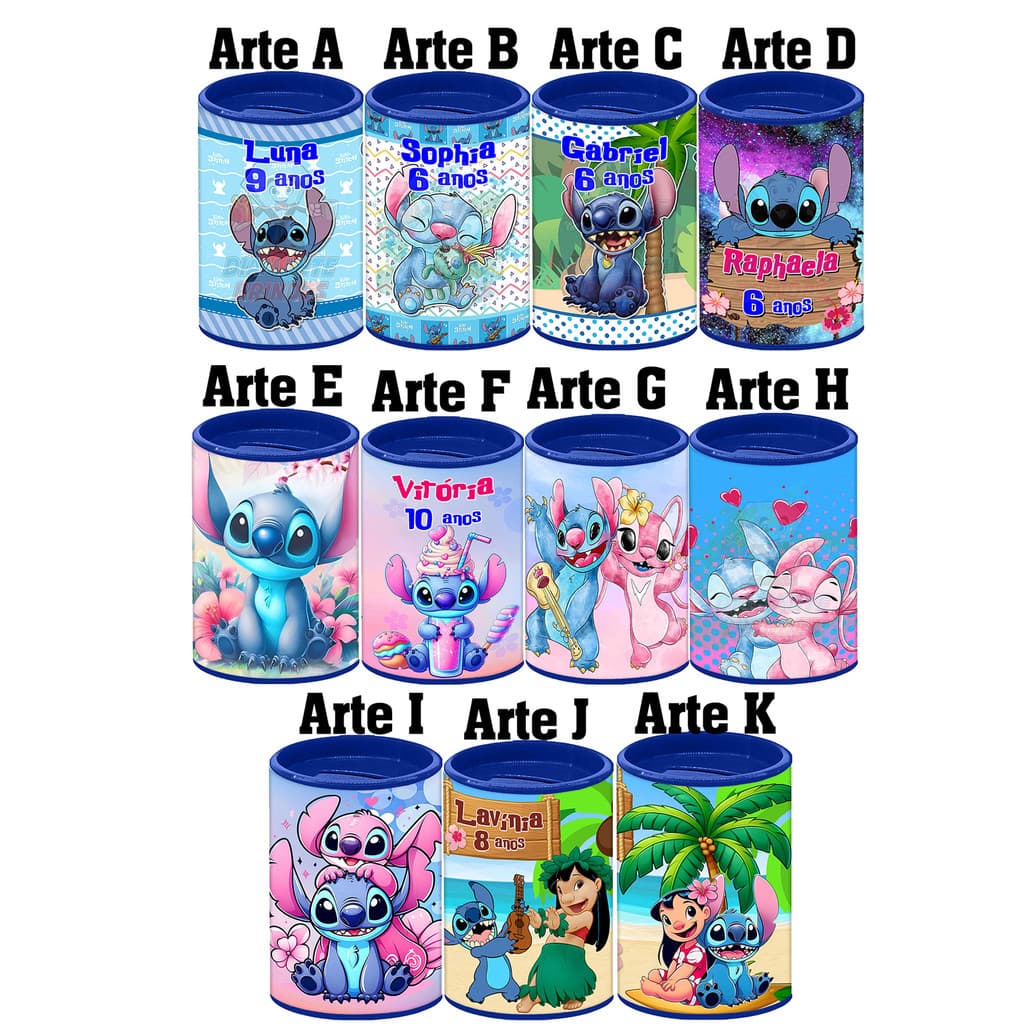 Cofrinho Personalizado Lilo Stitch e Angel PROMOÇÃO Cofre Lilo Stitch Lembrancinha Festa Aniversário