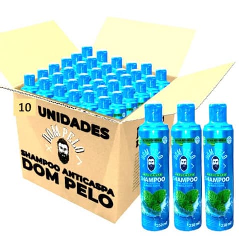 10x Shampoo AntiCaspa Dom Pelo Revenda