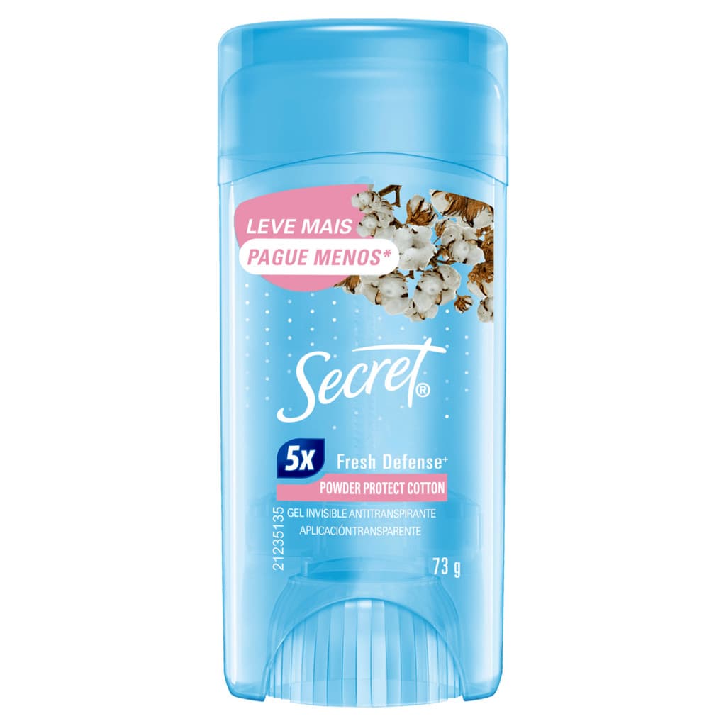 DESODORANTE EM GEL SECRET COTTON POWDER PROTECT 73G