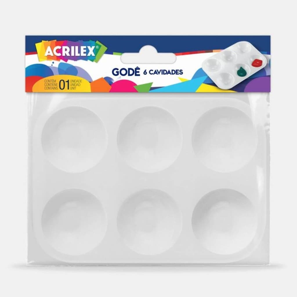 Godê Artístico com 6 Cavidades Acrilex - Ref. 33506