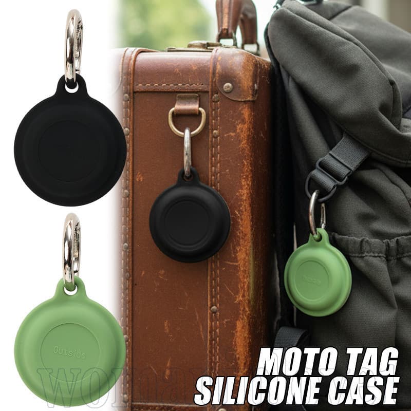 Capa Protetora De Silicone-Para Moto Tag 2024-Suporte Rastreador De Coleiras Animais De Estimação-Localizadora Antiarran