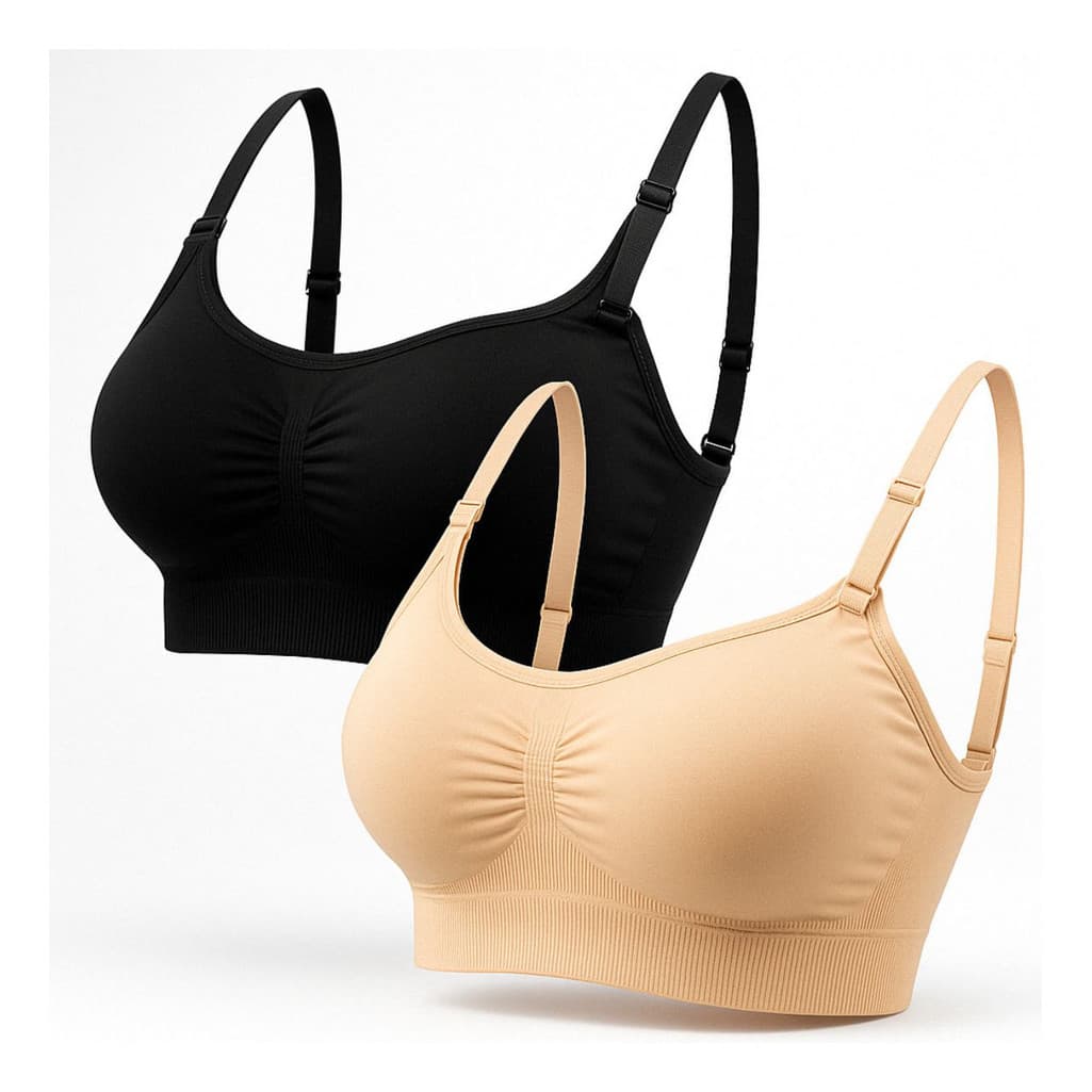 Kit 2 Top Sutiã Sensual Com Alça E Fecho Ajustável Premium