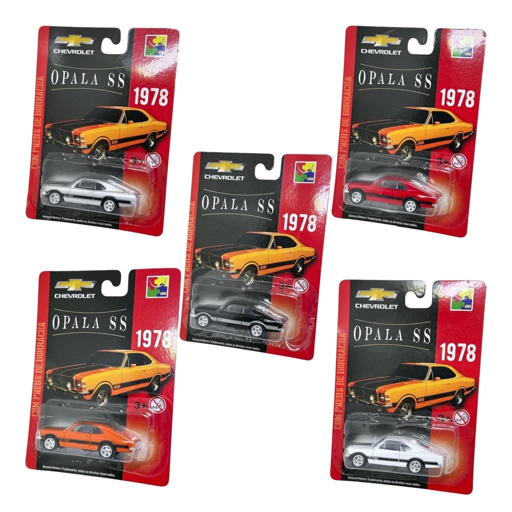 Miniatura Chevrolet Opala Ss 1978 1:64 Pneu Emborrachado