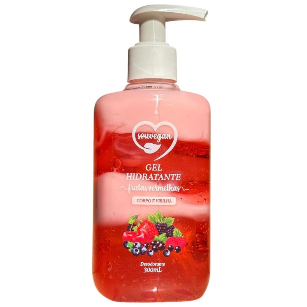 Gel Hidratante Íntimo virilha e corpo Frutas vermelhas 300ml SouVegan