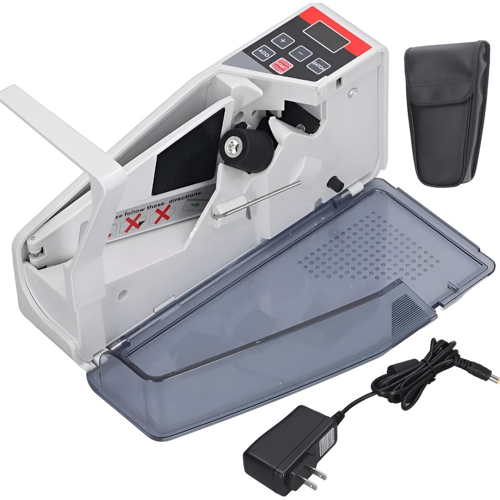 Mini Contadora De Cédulas Bivolt Portátil Leve e Fácil de Transportar Design Moderno