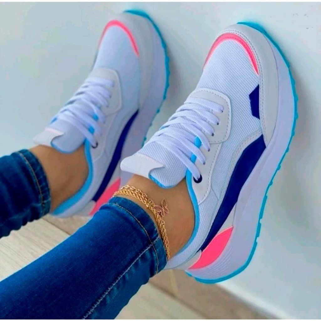 Tênis Feminino Colorido e Confortável para Treino