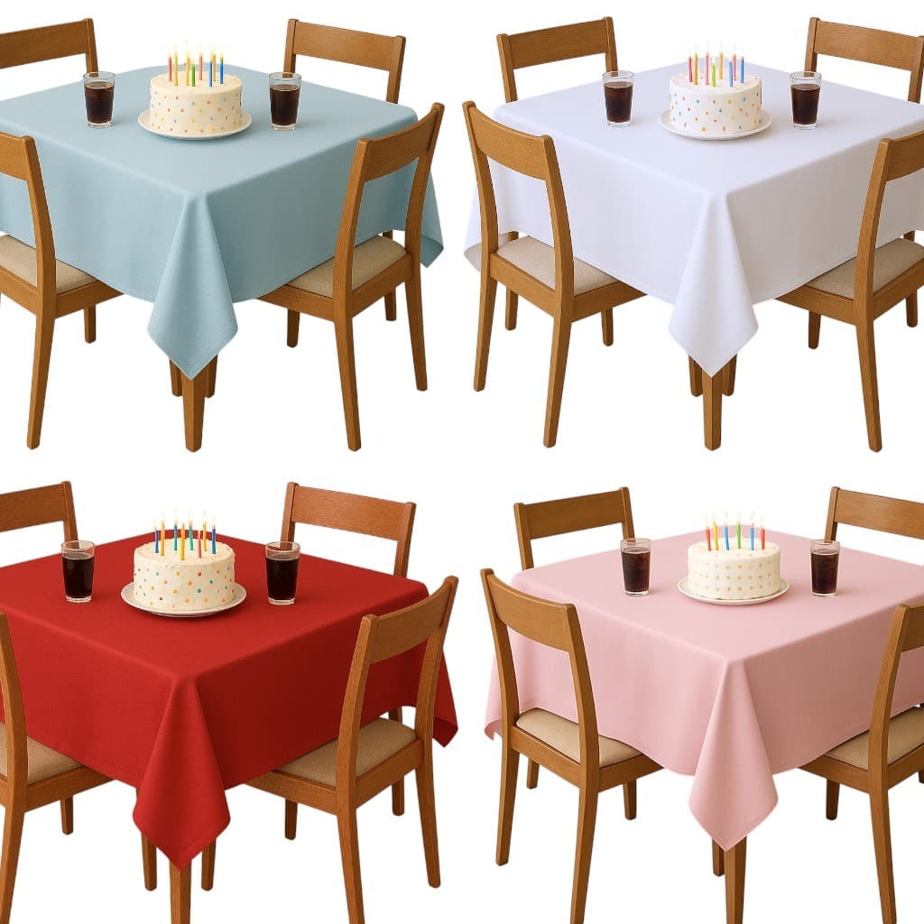 Kit Toalhas TNT Quadrada 1,40x1,40 5 a 10 unid - Mesa de Festa Aniversário Resistente Leves