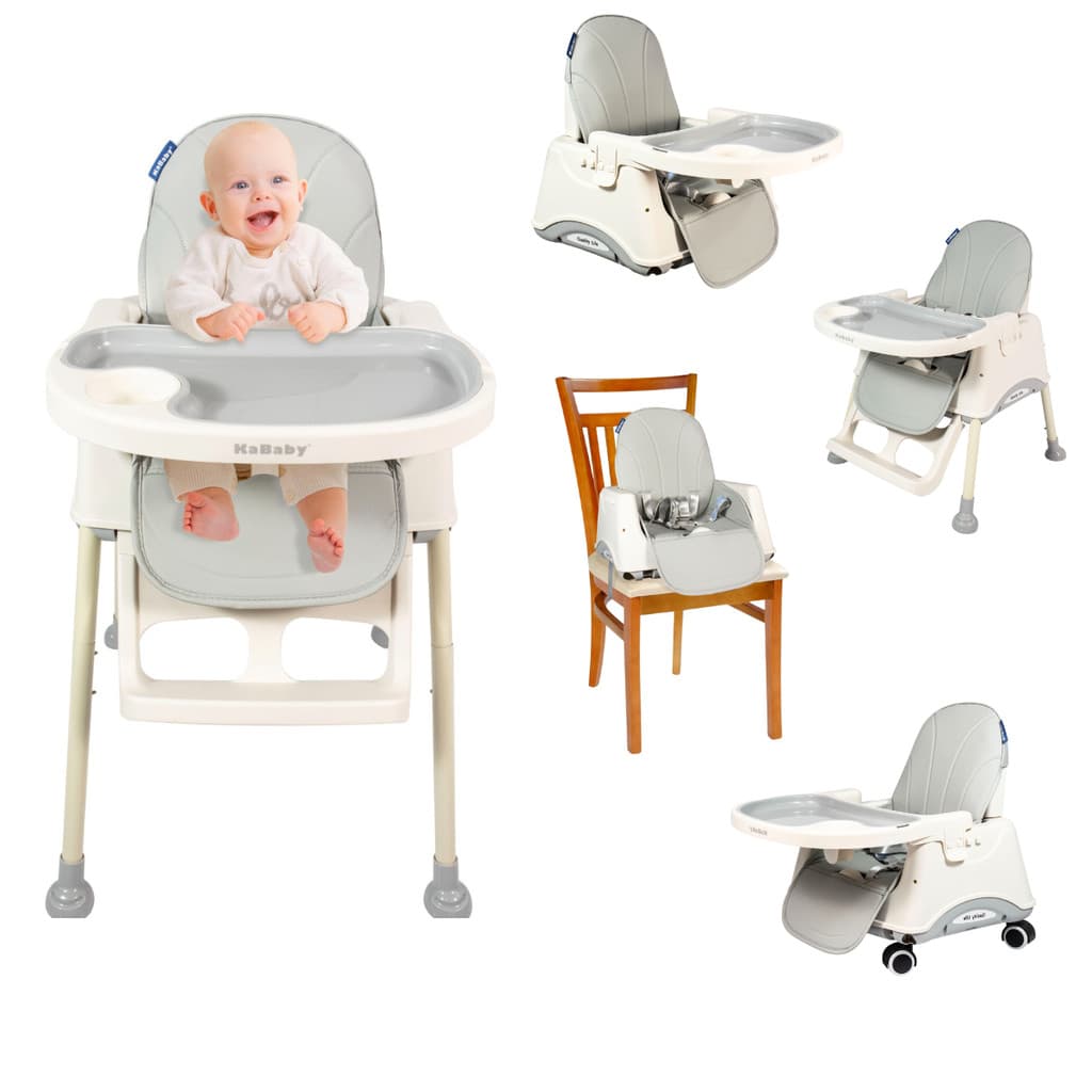 Cadeira De Alimentação Portátil Bebê Multifuncional Com Rodas 4 em 1 Gourmet - KaBaby
