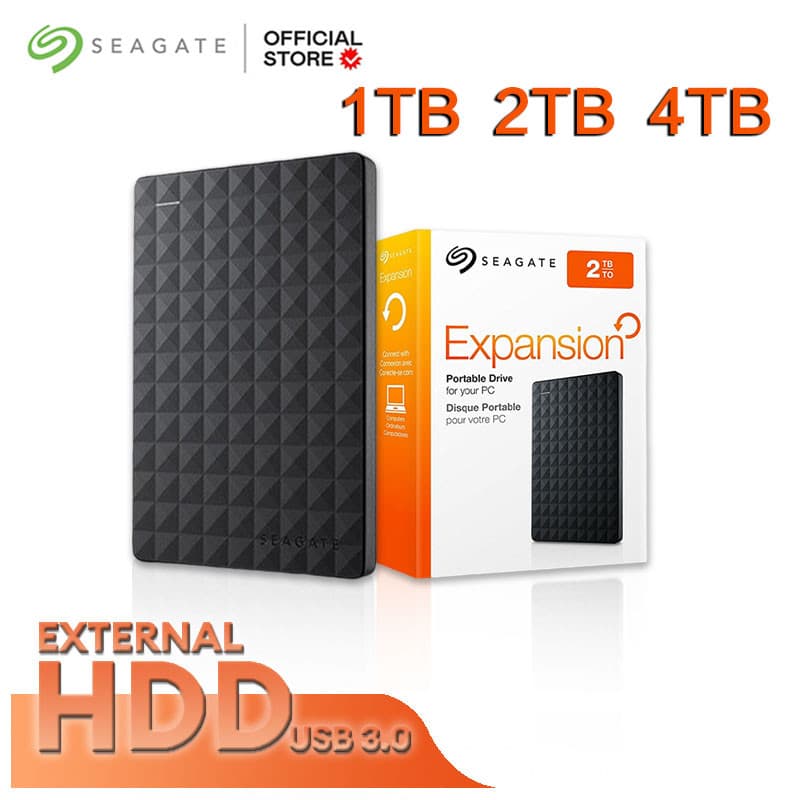 Seagate Hd Externo  1TB/2TB/4TB Expansão USB 3.0 Disco Rígido Externo
