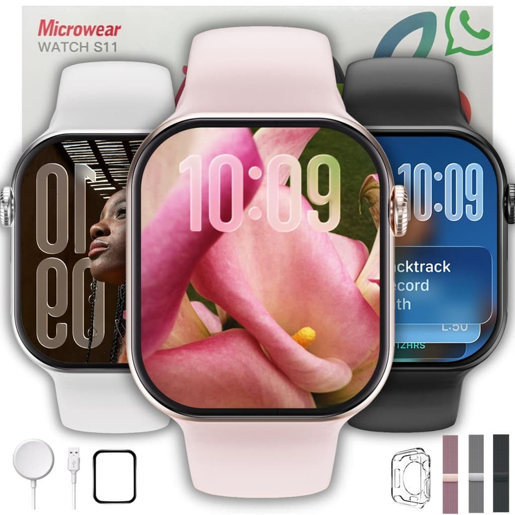 Relógio Smartwatch S11 47mm Microwear Serie 11 Responde Whatsapp + Brindes lancamento 2025
