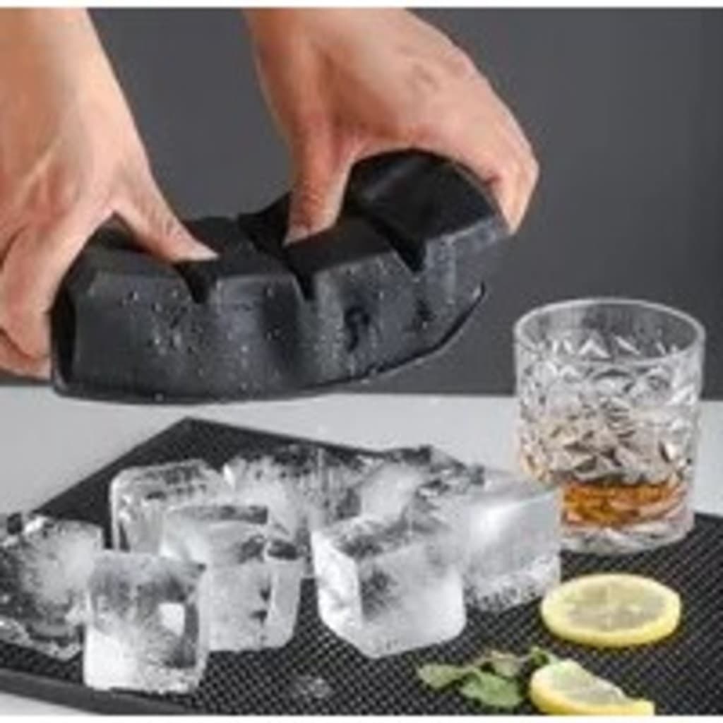 GUIANA Forma De Gelo Silicone 5*5 Cubo Grande 4/6/8 Cubos Drink Whisky Top Flexível E Resistente