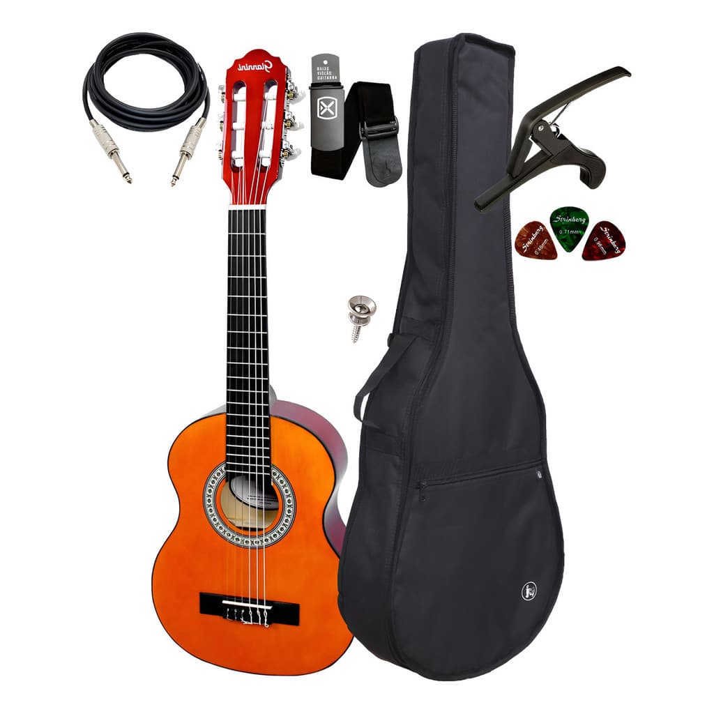 Violão Canhoto Elétrico Giannini Nr Infantil + Capa E Kit