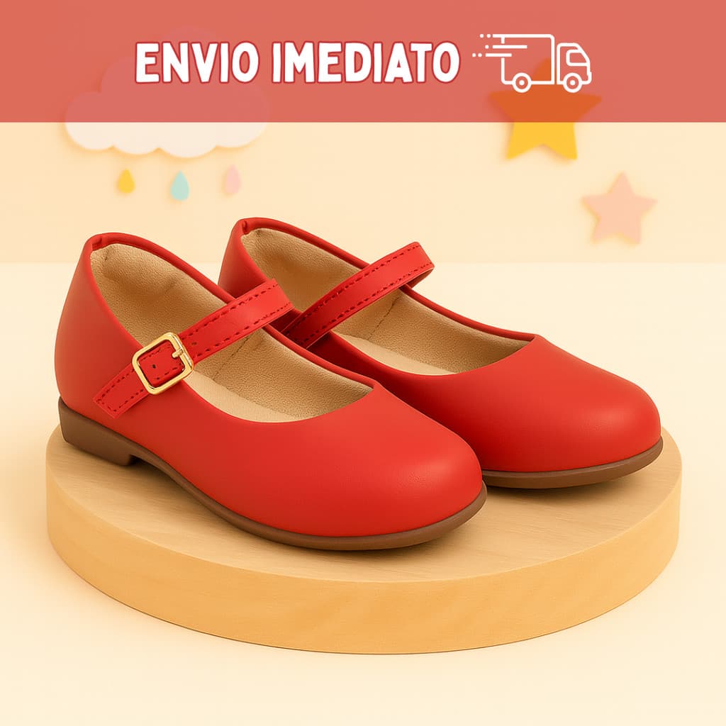 Sapatilha Infantil Flib Original Mary Jane Menina Confortável Leve Fivela Do 20 Ao 35 Fosco