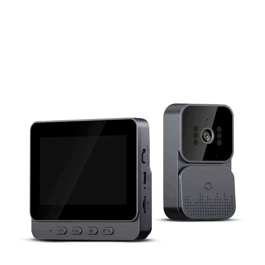 Smart Video Campainha Câmera Com Tela Interfone Hd Monitor