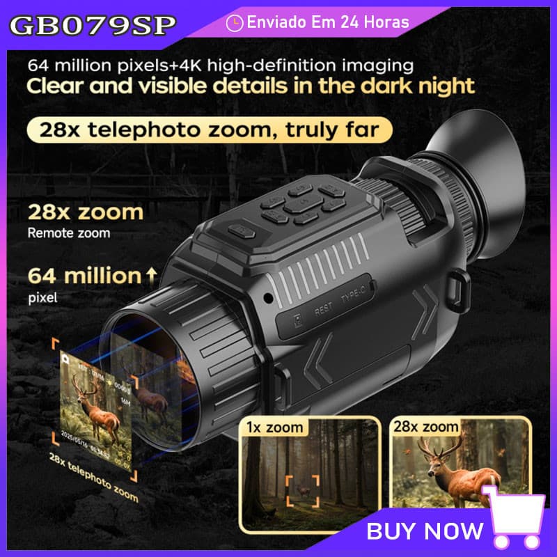 Monóculo De Visão Noturna E Infravermelho Para 500 Metros