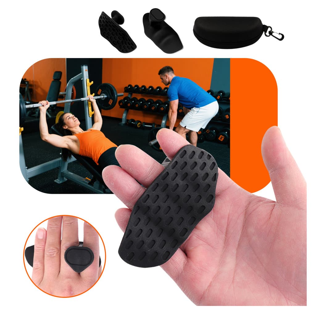 Luva de Academia Para levantamento de Peso Grip Mãos Protetor de Pegada Treino Cross Fit Musculação