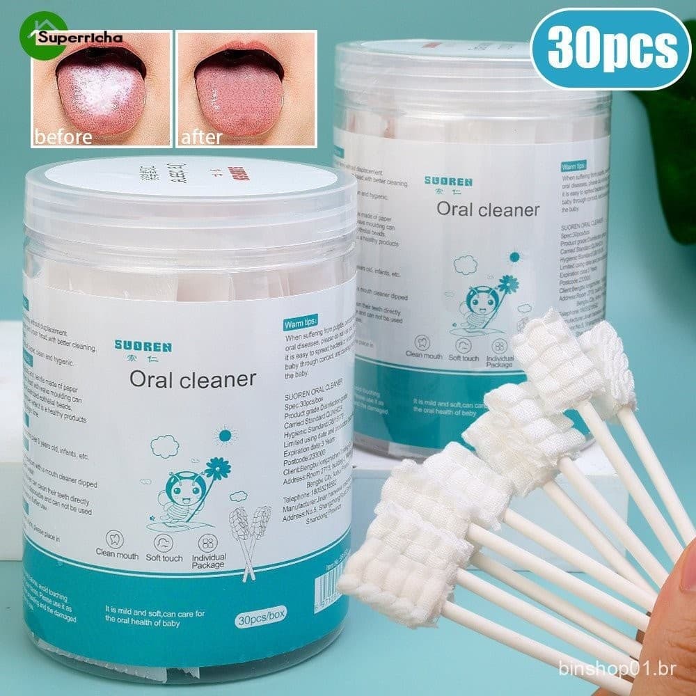 Para Recém-Nascido Oral Care-Escova De Dentes De Gaze Macia-Mamãe Baby Supplies-Esfregaço De Algodão Descartável-Bastão